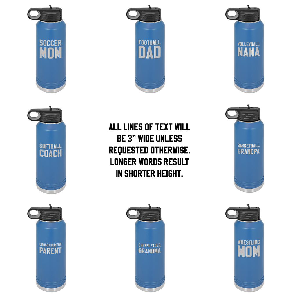 Soccer Personalized Insulated 17 oz. Water Bottle