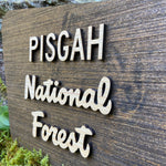 Pisgah National Forest Sign - 12" W