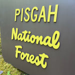 Pisgah National Forest Sign - 27" W