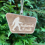 Bigfoot Sasquatch National Forest Ornament
