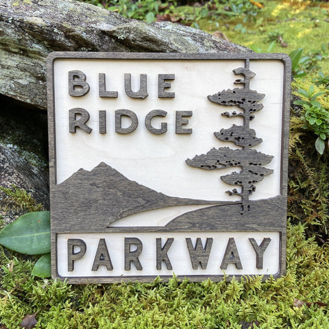 Blue Ridge Parkway Sign - 8"W