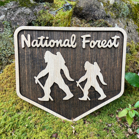 Bigfoot National Forest Sign